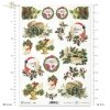 uśmiechnięty, Święty Mikołaj, ostrokrzew, święta, Boże Narodzenie, zima, koszyk, patefon, gramofon, R605, Christmas motifs, decorations, smile, Santa Claus, holly, Christmas, winter, basket, patefon, turntable, Weihnachten, Winter, lächelnd, Weihnachtsman